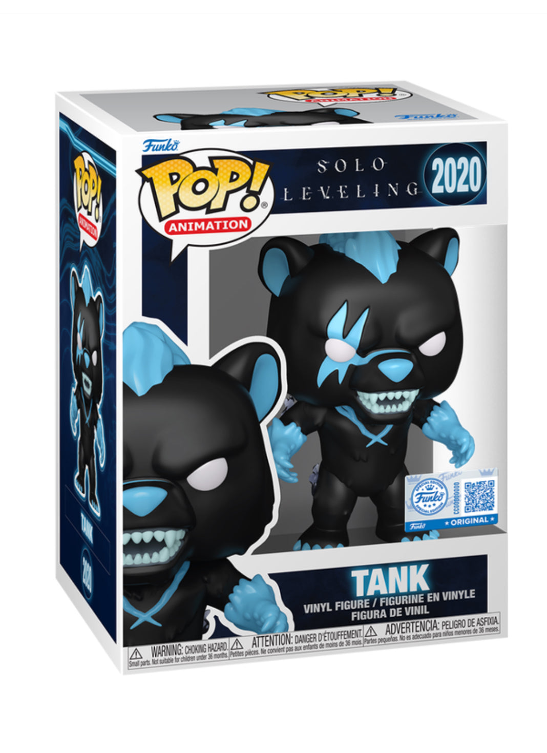 EXCLUSIVE LE CHASE GLOW BUNDLE Tank Solo Leveling Funko Pop #2020 Anime