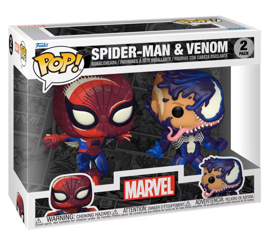 Marvel Exclusive D23 Spider-Man and Venom 2 Pack Vinyl Figures