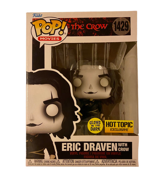 Eric Draven with Crow 1429 Glow in the Dark Exclusive Funko Pop!
