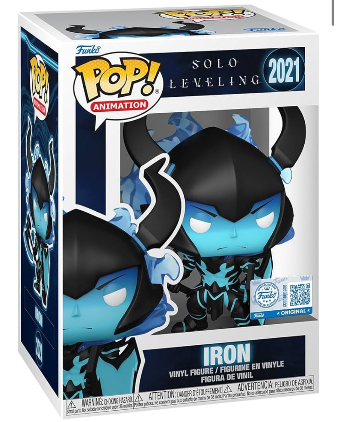 Funko Pop! Animation: Solo Leveling Iron #2021 Vinyl Figure Amazon Exclusive