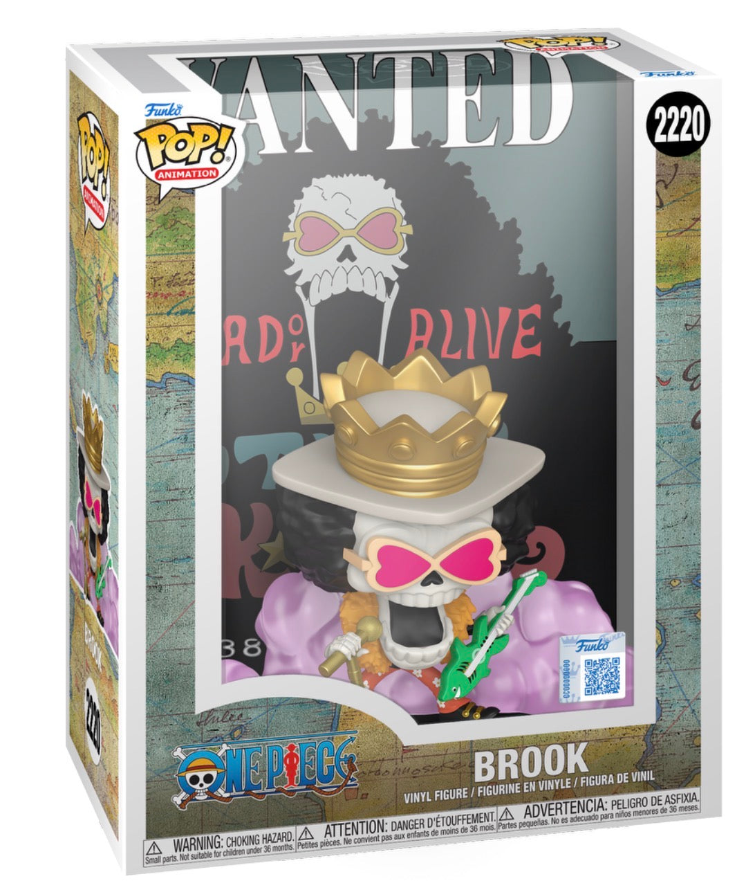Funko Pop! Animation: One Piece Brook #2220 Wanted Poster (Funko Exclusive)