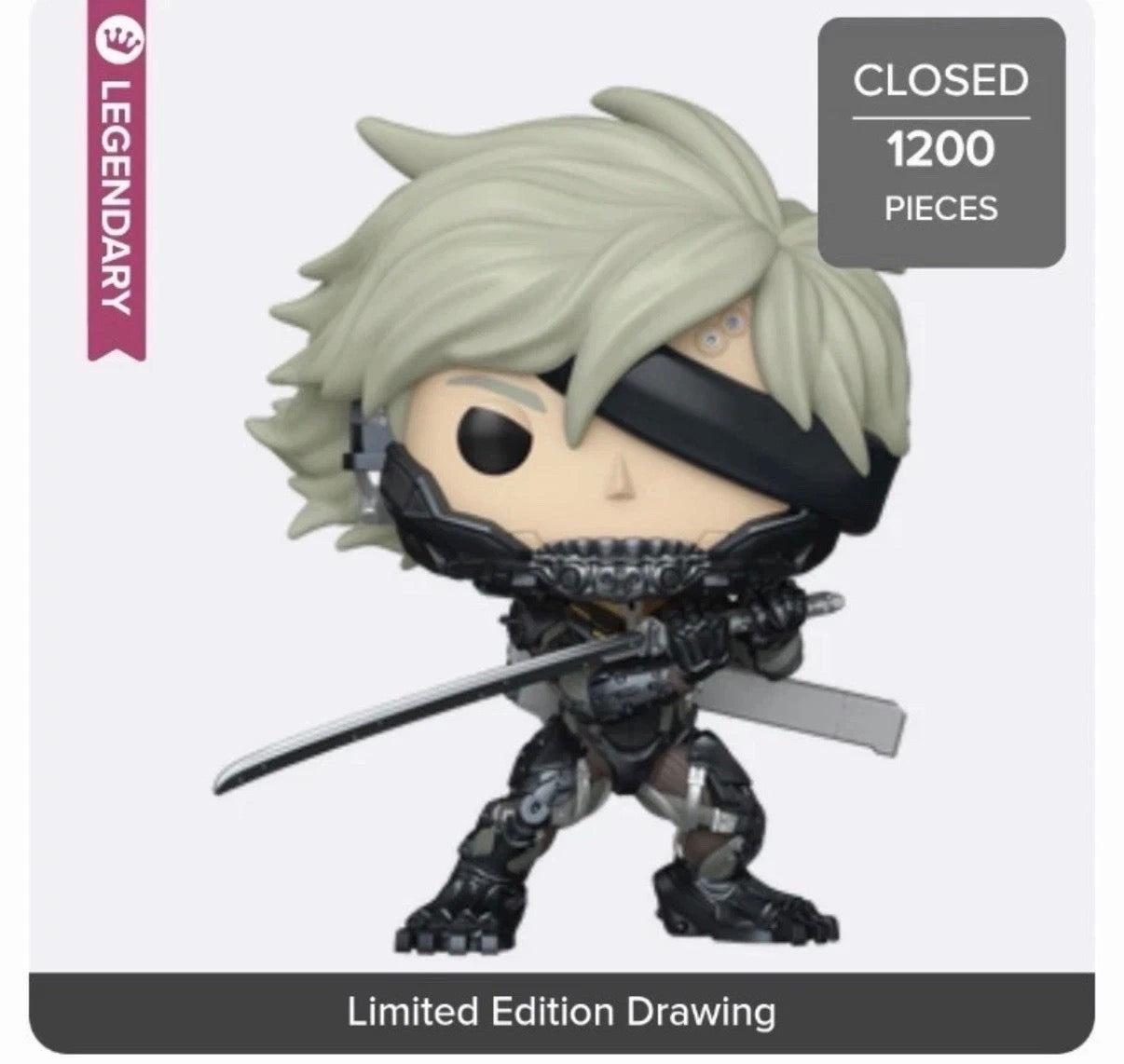 Funko Pop! Games: Metal Gear Rising Revengeance – Raiden #1233 (Limited Edition Legendary Exclusive 1200 pcs)