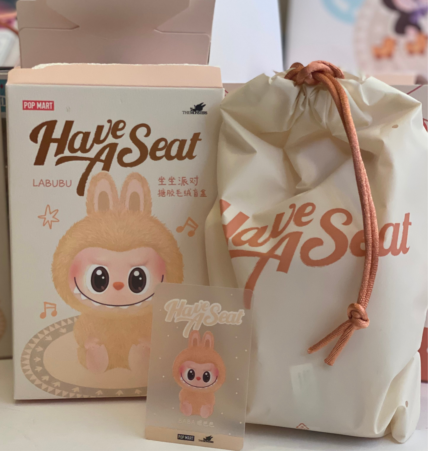 100% Authentic Pop Mart Labubu The Monsters Have a Seat Baba