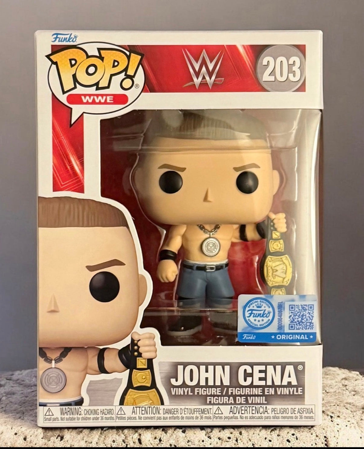 Funko Pop! John Cena #203 WWE Championship Funko Exclusive