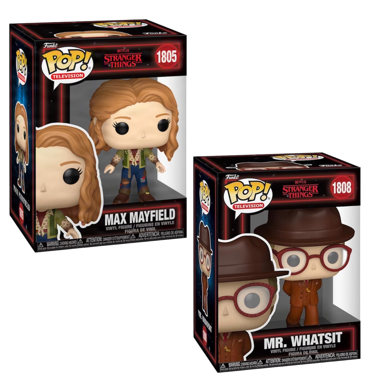 Funko Pop! Television: Stranger Things Max Mayfield #1805 & Mr. Whatsit #1808 Bundle