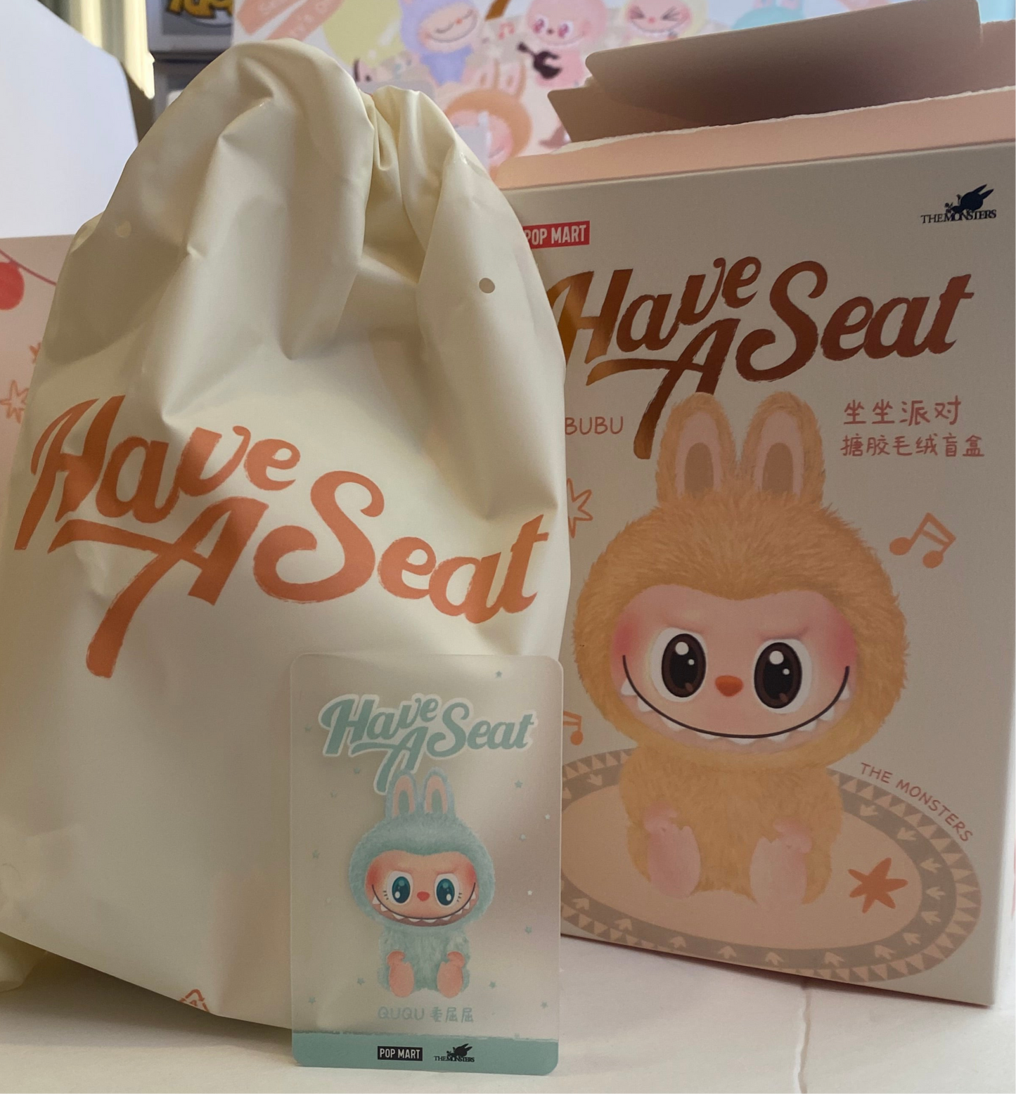 100% Authentic Pop Mart Labubu The Monsters Have a Seat Ququ