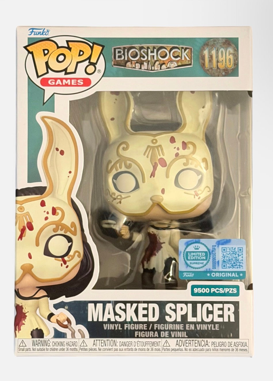 Funko Pop! BioShock Masked Splicer #1196 Supreme Limited Edition LE 9500