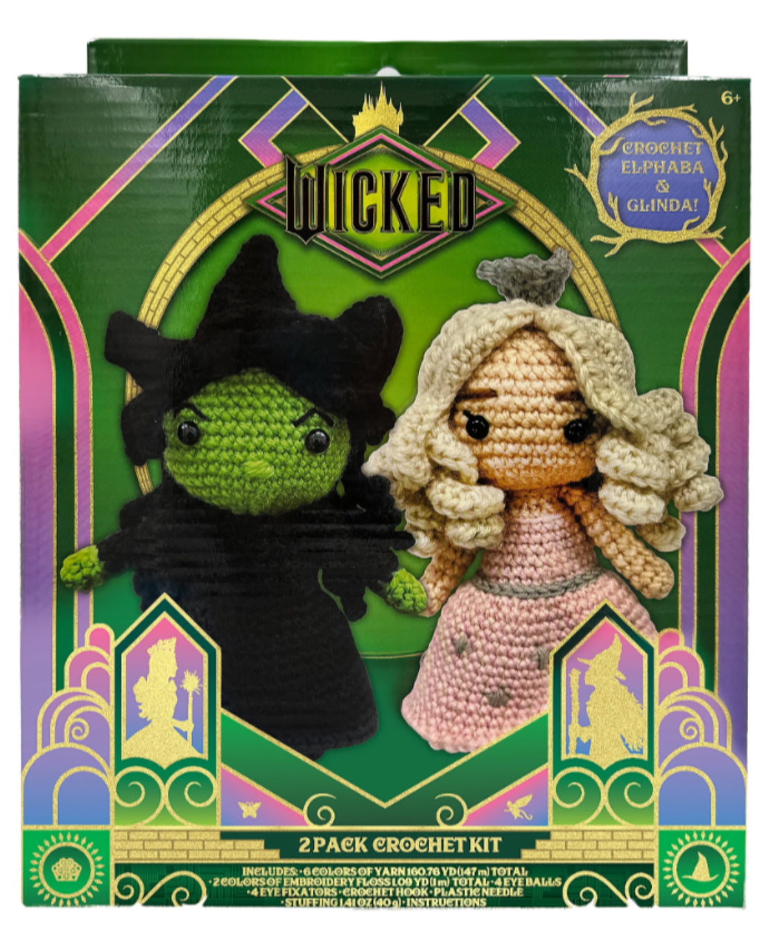 Wicked Glinda and Elphaba Crochet Kit