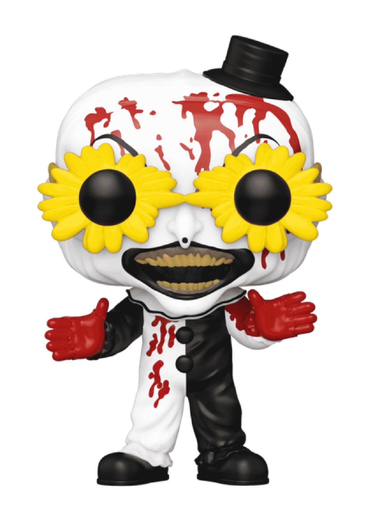 Funko Pop! Movies: Terrifier Art the Clown with Glasses #1593 Common + Chase Bundle (Funko Exclusive)