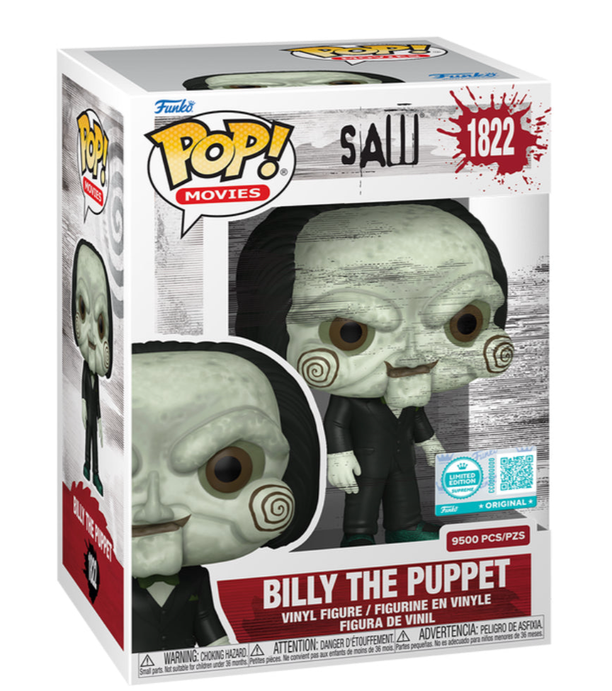 Supreme Funko Pop! Horror Saw Billy the Puppet Limited Edition Vinyl Figure LE 9500
