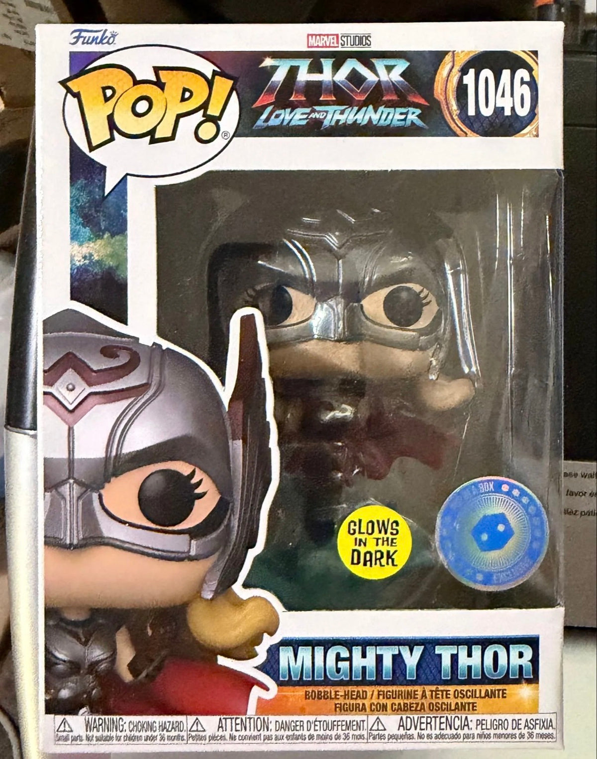 Funko Pop! Thor: Love and Thunder Mighty Thor #1046 Glow in the Dark