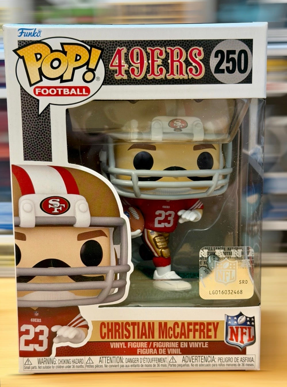 Funko Pop! NFL 49ers Christian McCaffrey #250