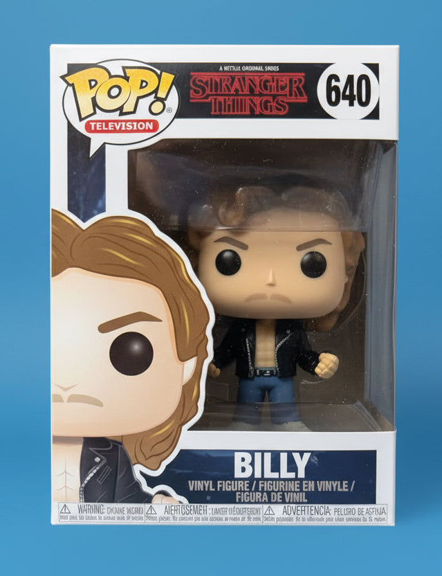 Vaulted Funko Pop! Television: Stranger Things Billy #640 Vinyl Figure MINT