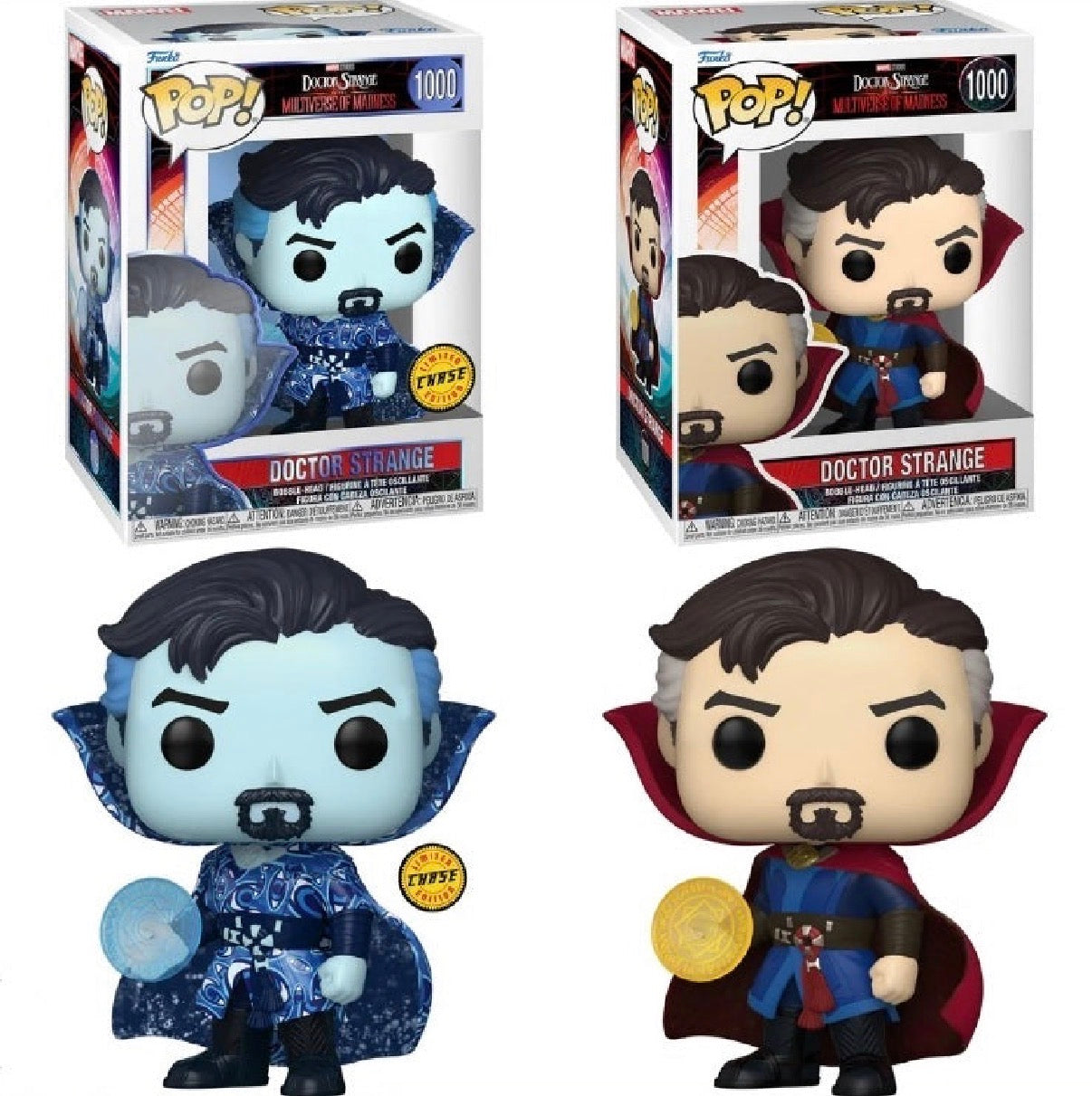 Funko Pop! Marvel: Doctor Strange in the Multiverse of Madness Doctor Strange #1000 Common + Chase Bundle