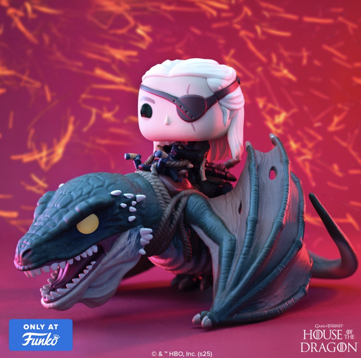 Funko Pop! Rides Aemond Targaryen with Vhagar #136 House of the Dragon Vinyl Figure