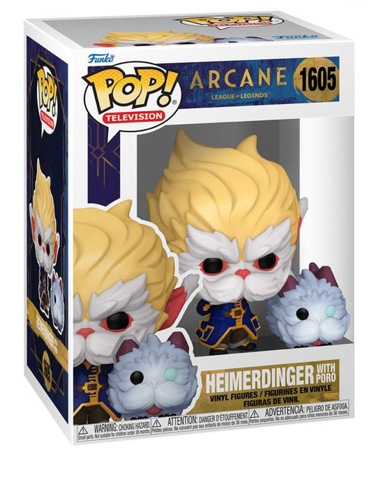 Arcane League of Legends Heimerdinger with Poro Vinyl Figure