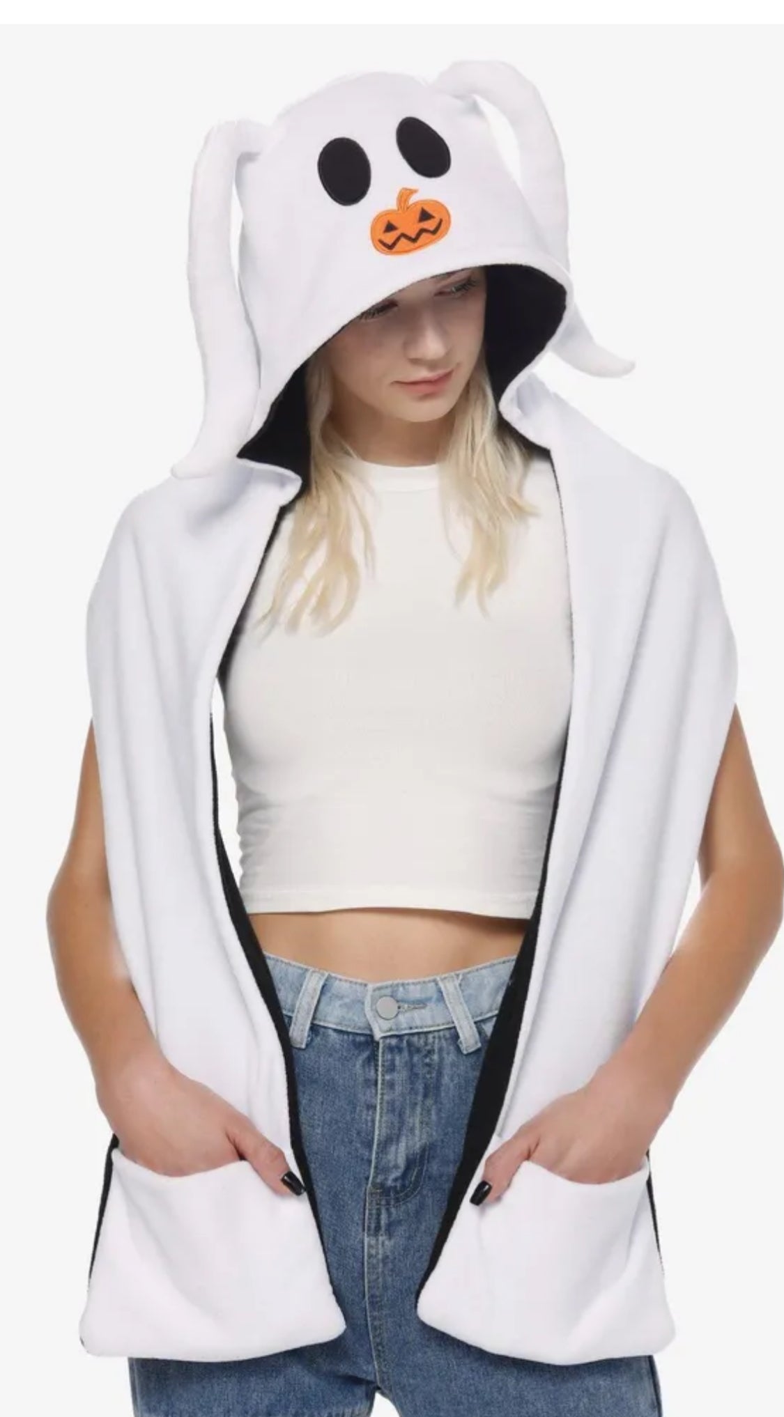 Nightmare Before Christmas Hat/Scarf featuring Zero