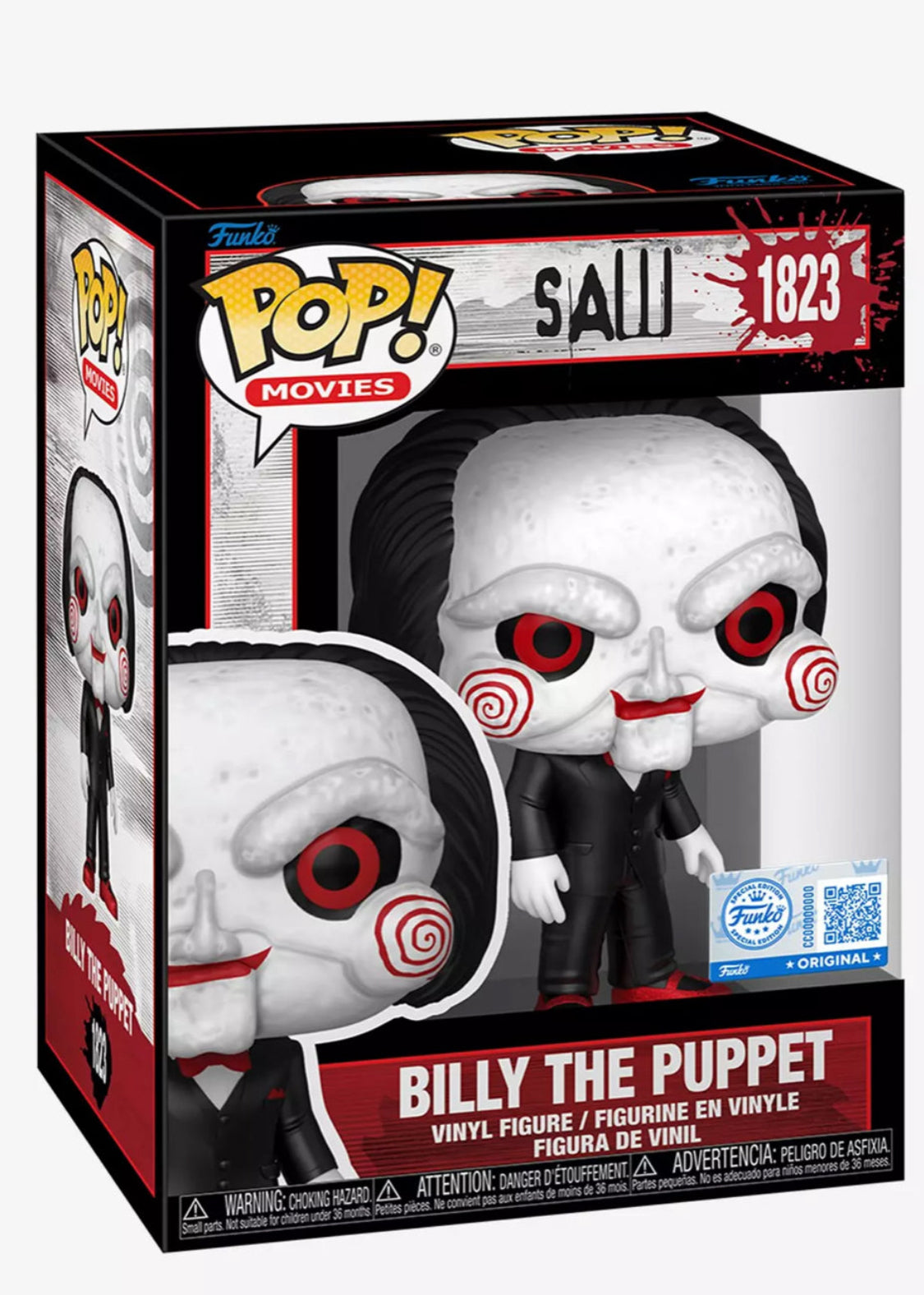 Funko Pop! Movies Horror Saw Billy the Puppet Set of 3 Limited Edition Exclusive Viny Figures