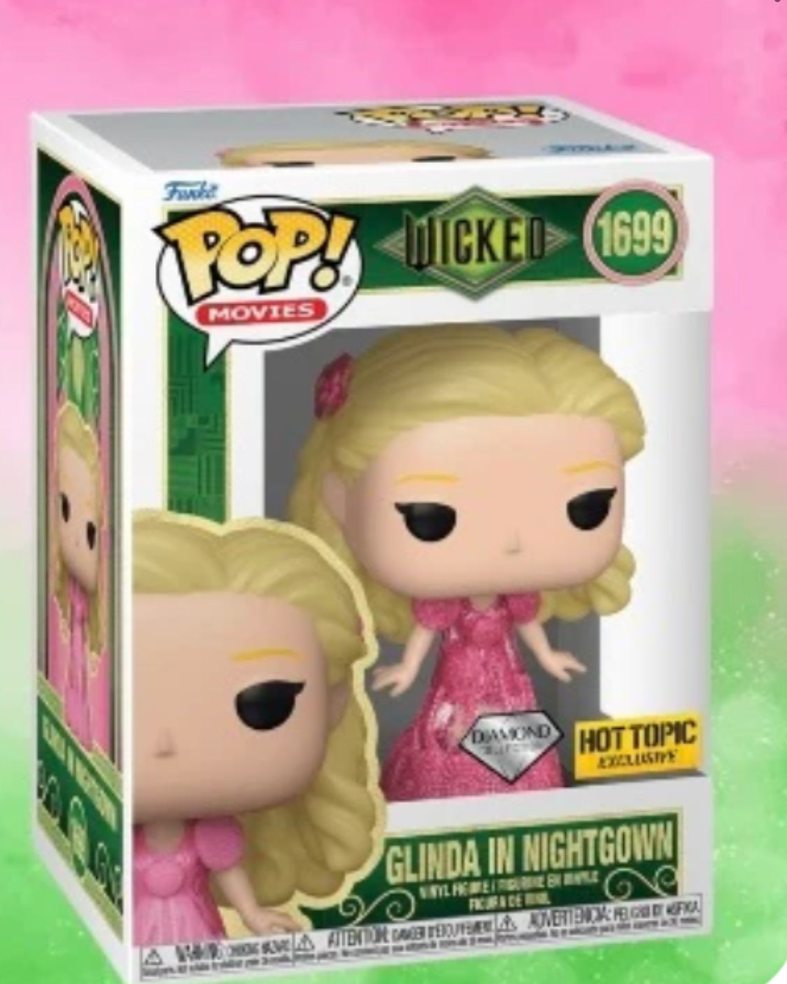 Wicked Glinda in Nightgown Diamond Exclusive Funko Pop!