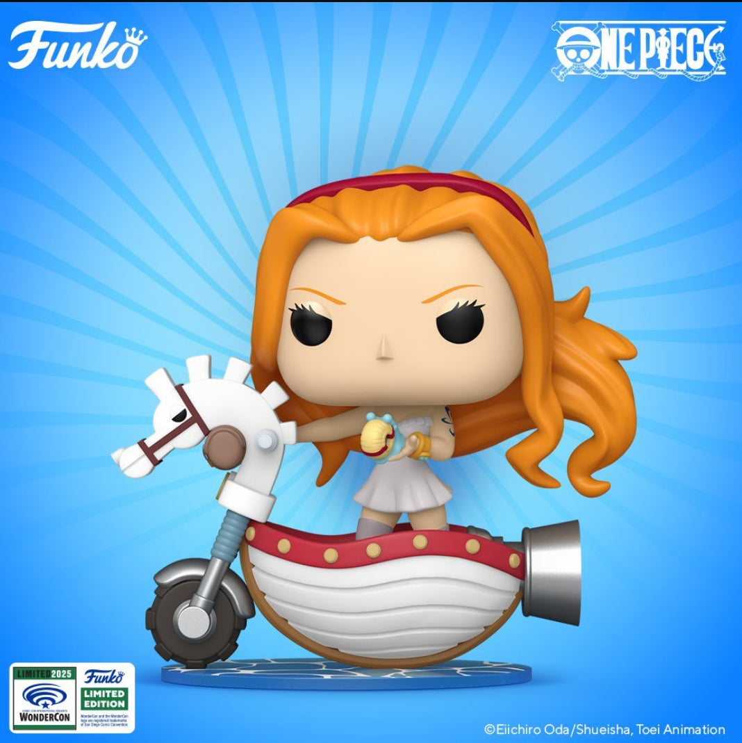 One Piece Nami with White Hobby Horse Wondercon Exclusive Official Con Sticker