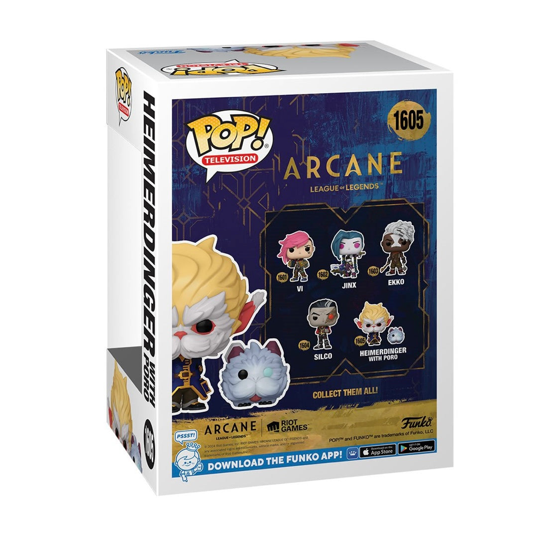 Arcane League of Legends Heimerdinger with Poro Vinyl Figure