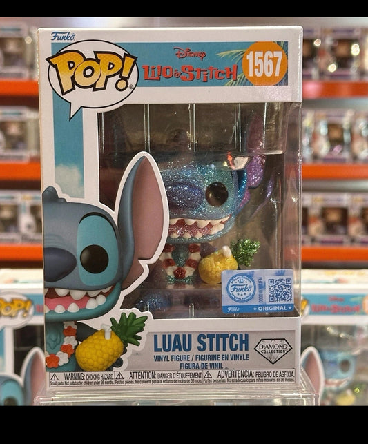 Disney Lilo & Stitch Luau Stitch Diamond Exclusive Vinyl Figure #1567