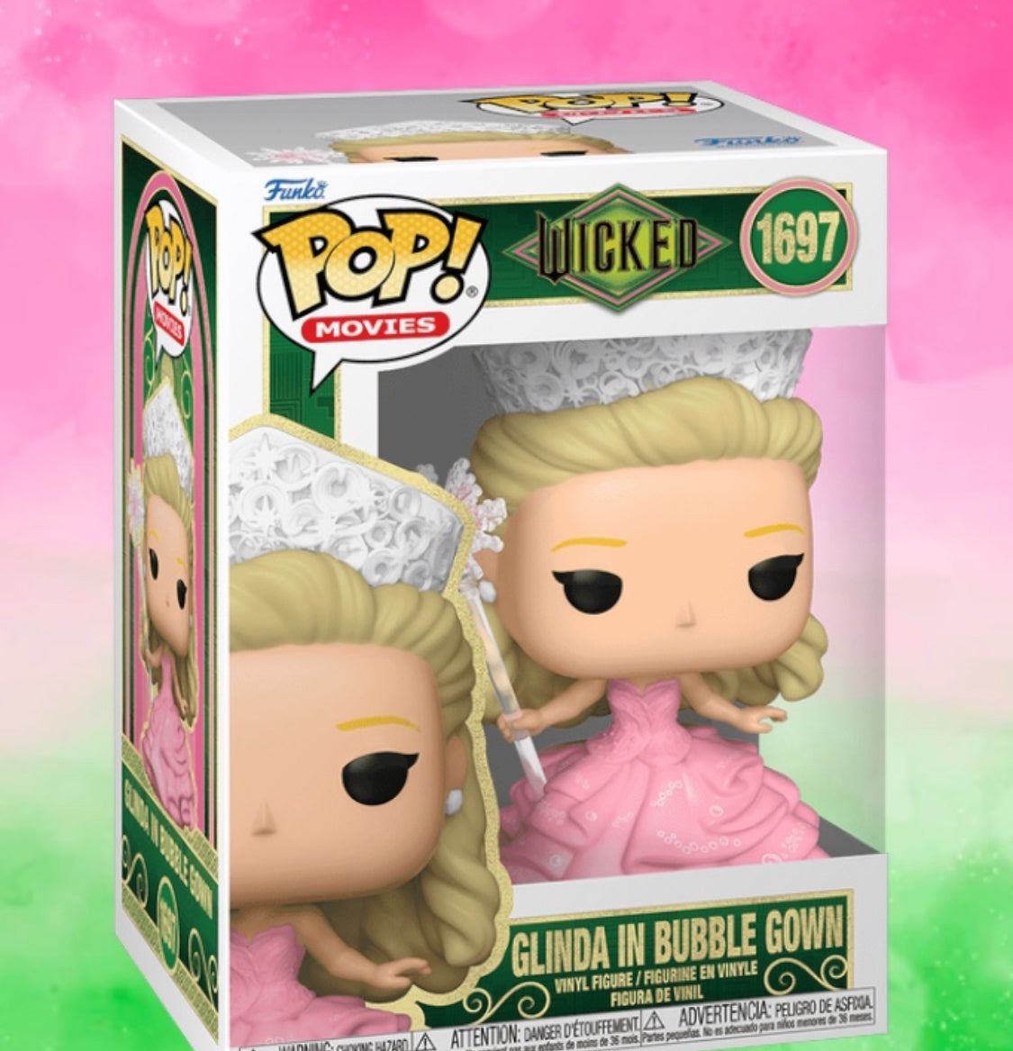 Funko Glinda Mit Krone & Zauberstab Im Bubble Gown Pop! Vinyl Figur + ToyBop Schutzcase – Wicked Movies Funko Glinda Mit Krone & Zauberstab Im Bubble Gown Pop! Vinyl Figur + ToyBop Schutzcase – Wicked Movies