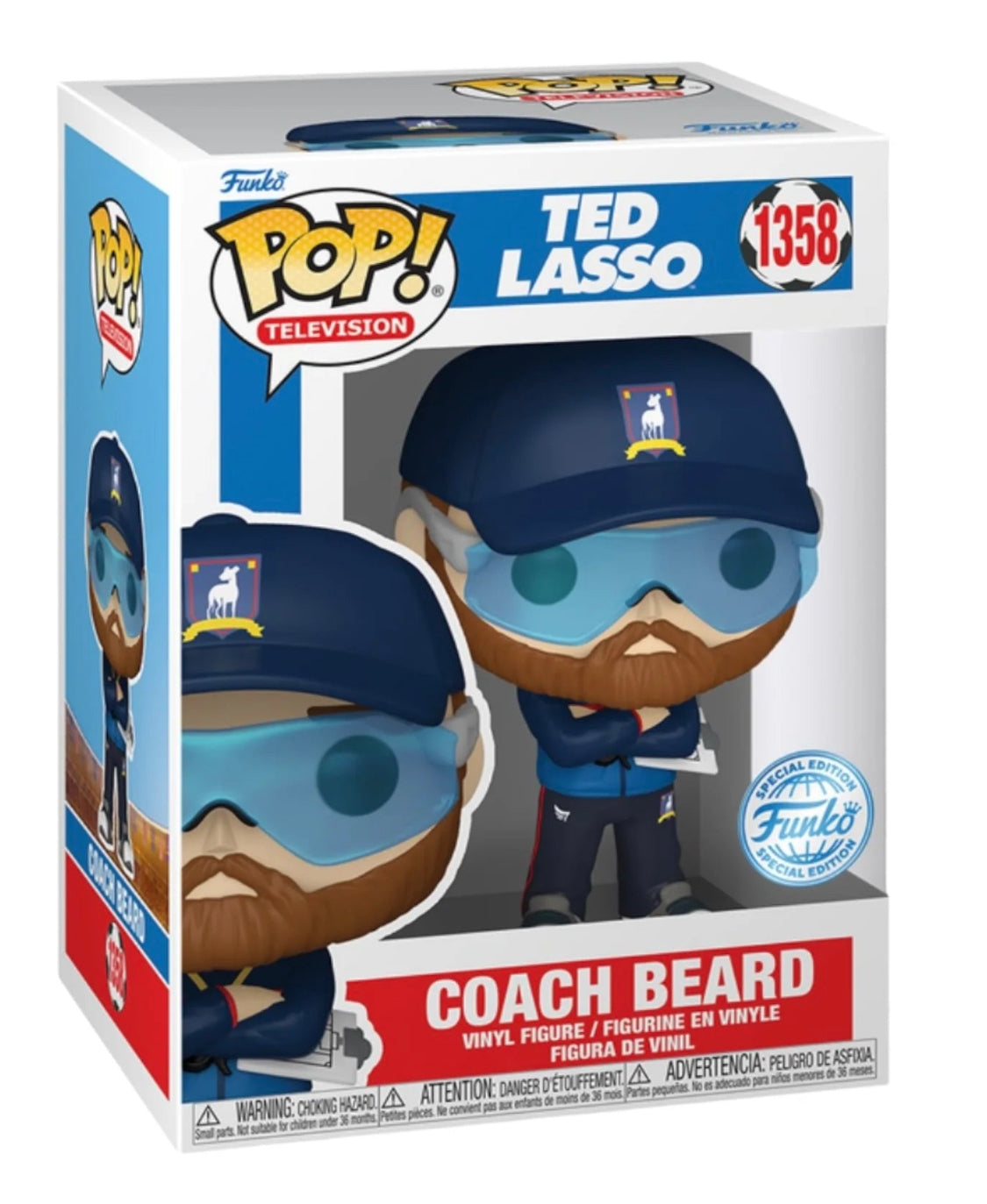 Ted Lasso Coach Beard Exclusive Specialty Sticker Funko Pop
