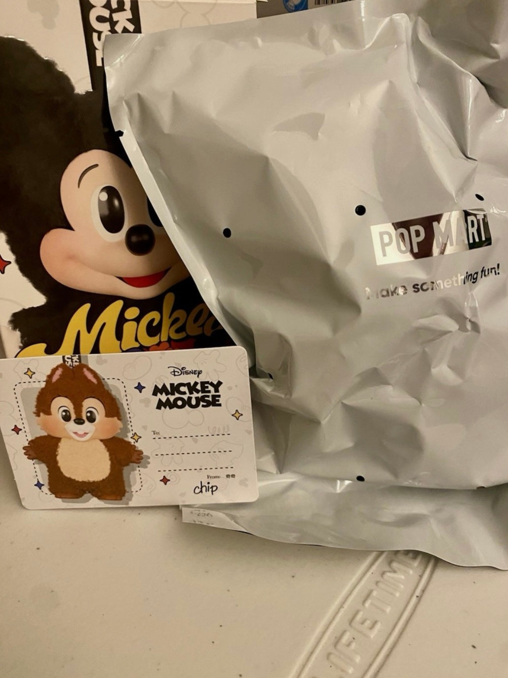 Pop Mart Mickey and Family Cute Together Keychain Chip