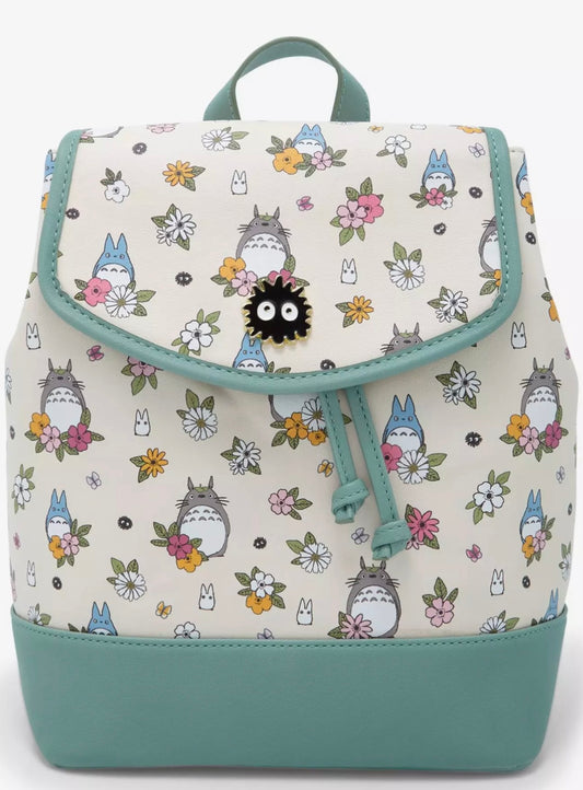 Studio Ghibli My Neighbor Totoro Floral Slouch Mini Backpack