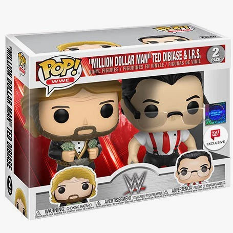 WWE "Million Dollar Man" Ted DiBiase & I.R.S. Exclusive Funko Pop 2 Pack