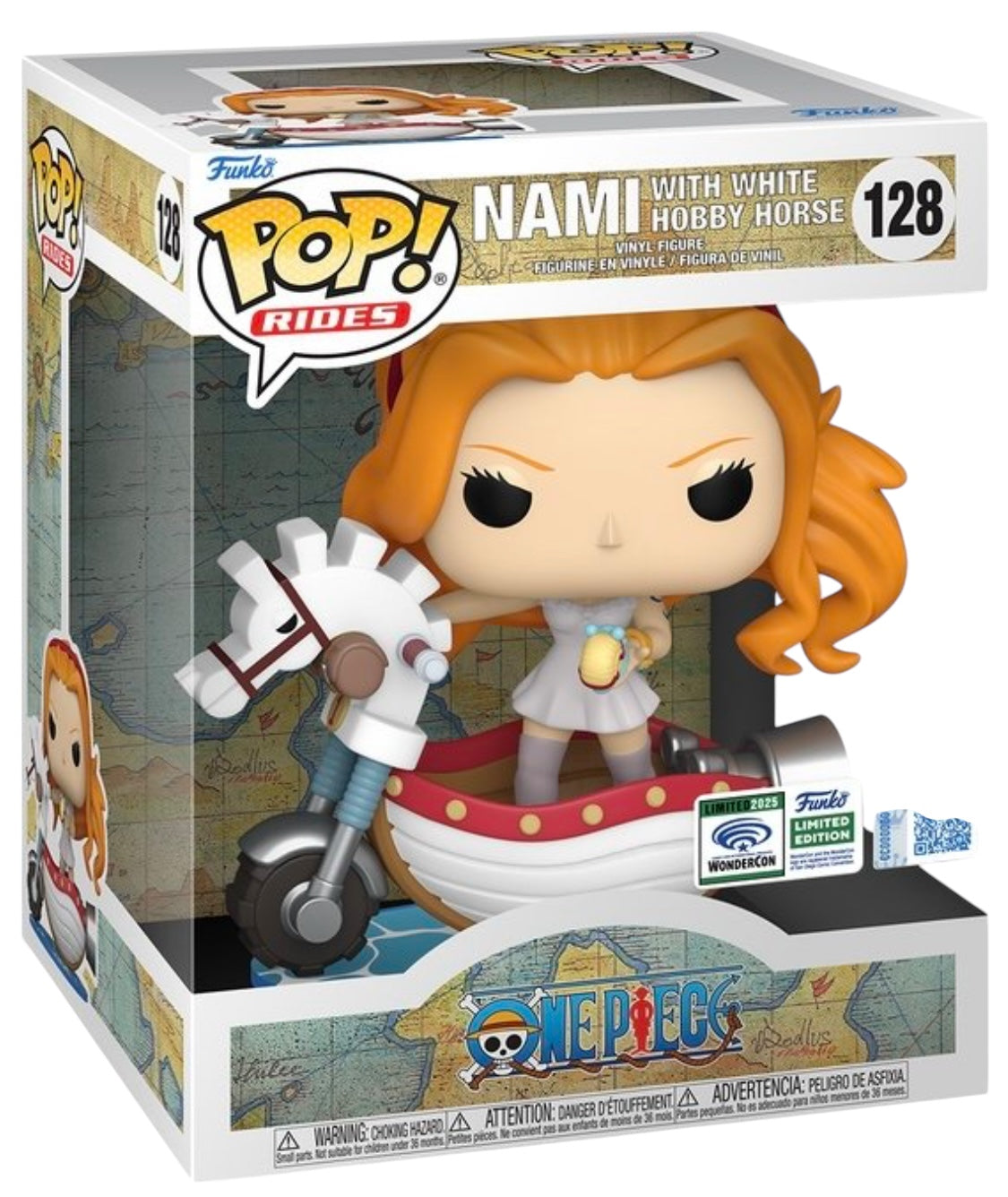 One Piece Nami with White Hobby Horse Wondercon Exclusive Official Con Sticker