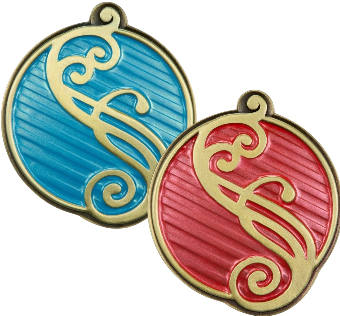 Wicked Shiz University Pin Set Of 2 Red & Blue Officially Licensed