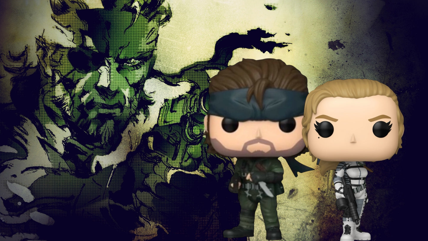 Funko Pop! Games Metal Gear Solid The Boss & Snake Eater Snake
