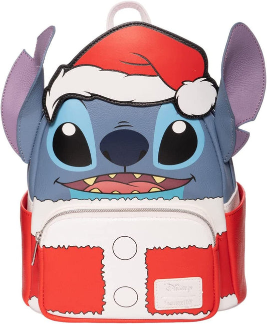 Lilo & Stitch Christmas Holiday Santa Stitch Loungefly Mini Backpack - EE Exclusive