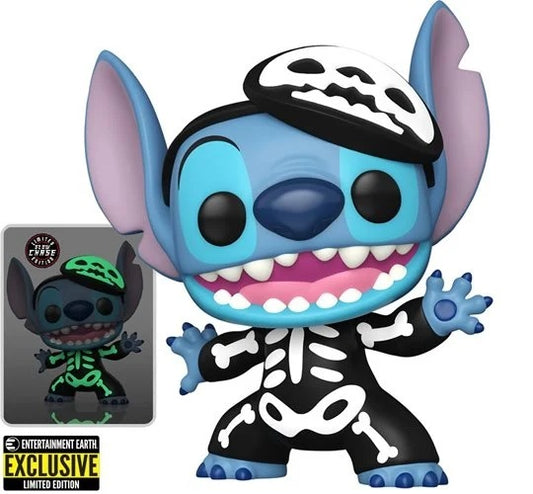 Lilo & Stitch Skeleton Stitch Vinyl Figure Chase and Common Bundle - EE Exclusive
