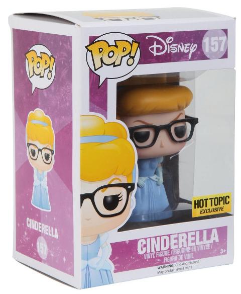 Disney Princess Hispter Cinderella with Glasses Exclusive Funko Pop!
