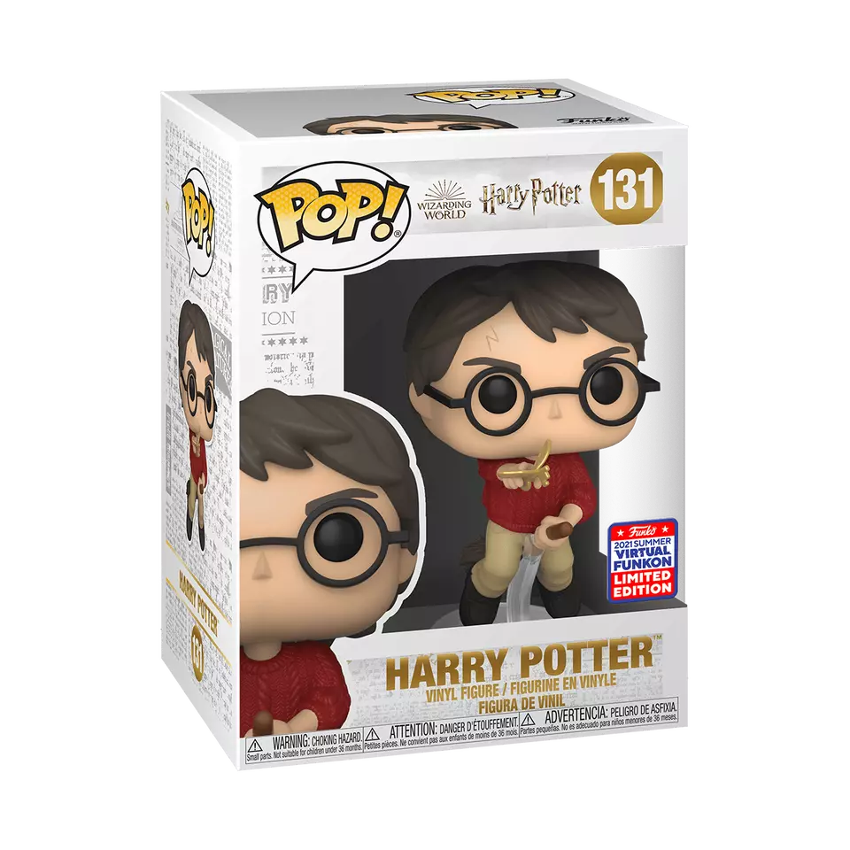 Funko POP Harry Potter on Broom with Flying Key 131 Vinyl Figure