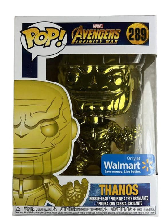 Marvel Avengers Infinity Wars Chrome Thanos Exclusive Funko Pop!