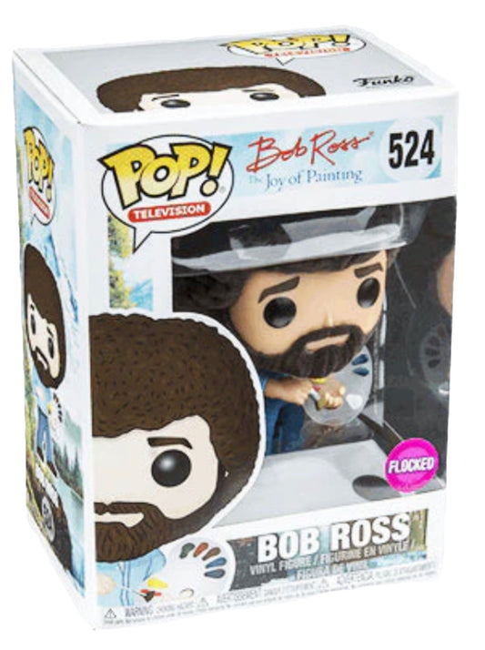 Flocked Bob Ross Exclusive Funko Pop!