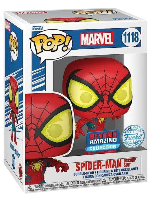 Marvel Beyond Amazing Spider-Man Oscorp Suit Exclusive Funko