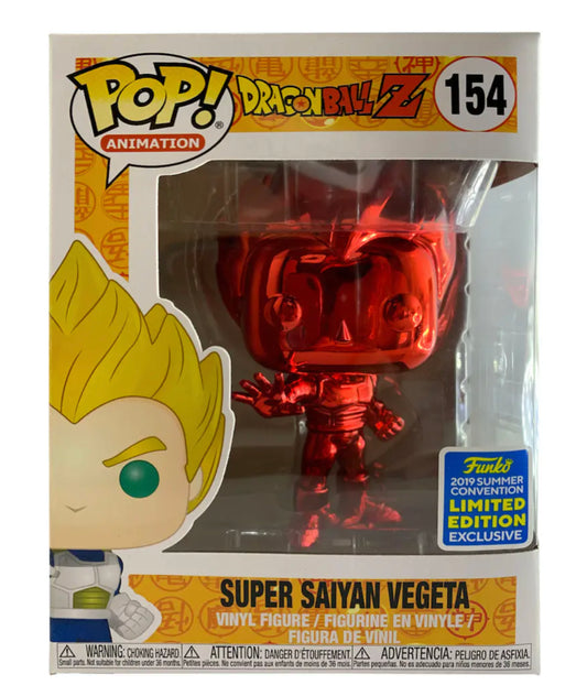 Dragonball Z Super Saiyan Vegeta (Red Chrome) 2019 Summer Convention Exclusive Vinyl Figure
