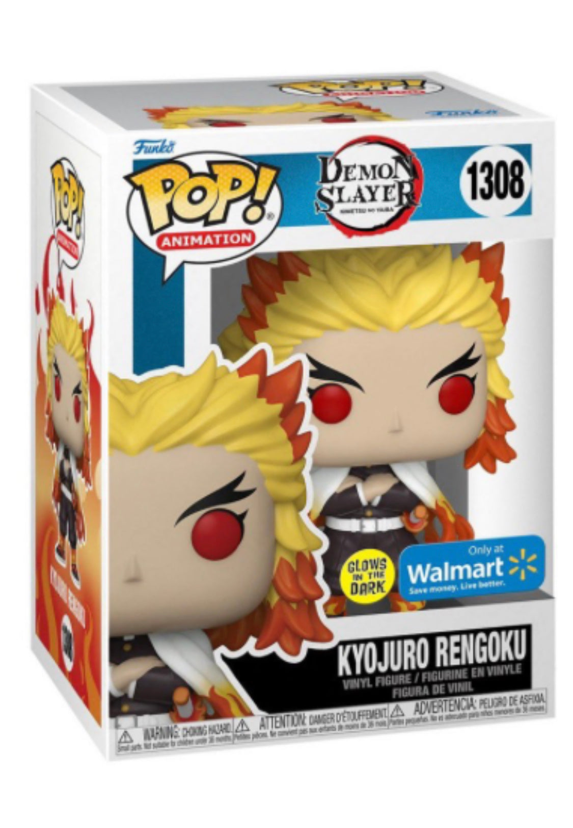 Demon Slayer Kyojuro Rengoku Glow in the Dark Exclusive Funko Pop!