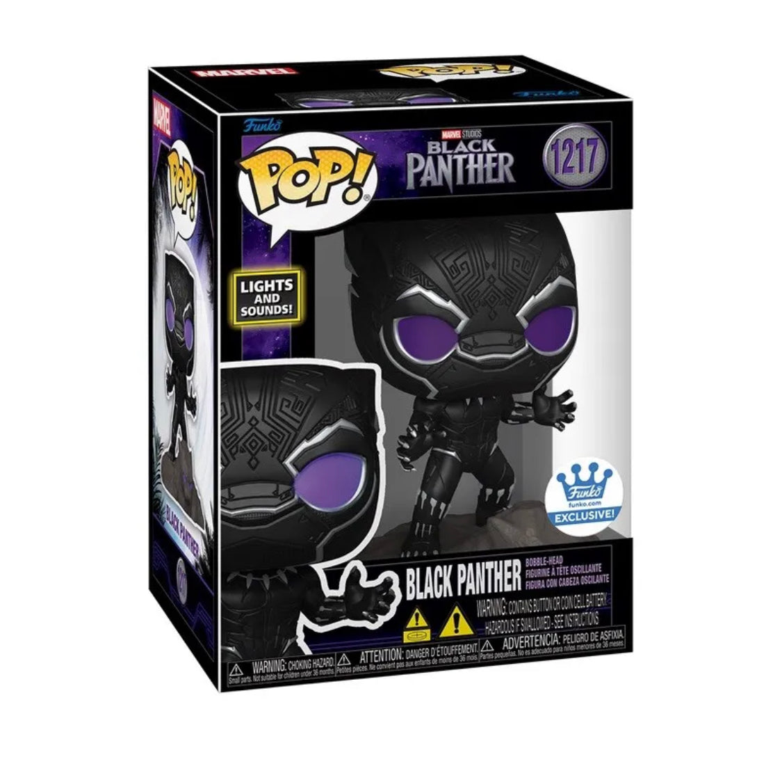 Funko Pop Black Panther Lights And Sound Funko Shop Exclusive 1217