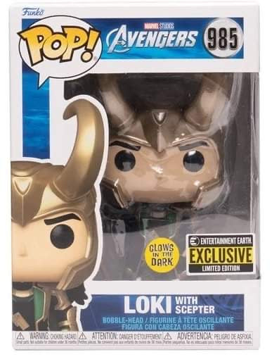 Avengers Loki with Scepter Pop! Vinyl Figure - EE Exclusive