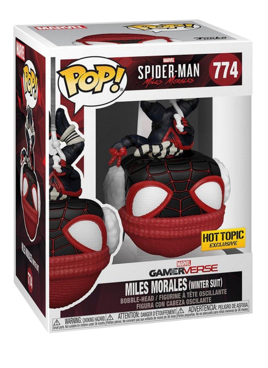 Marvel Spider-Man Miles Morales Winter Suit Exclusive Funko Pop!