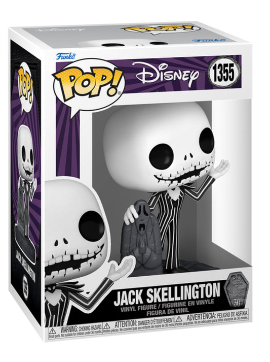 Disney Nightmare Before Christmas Jack Skellington in Graveyard Funko Pop!