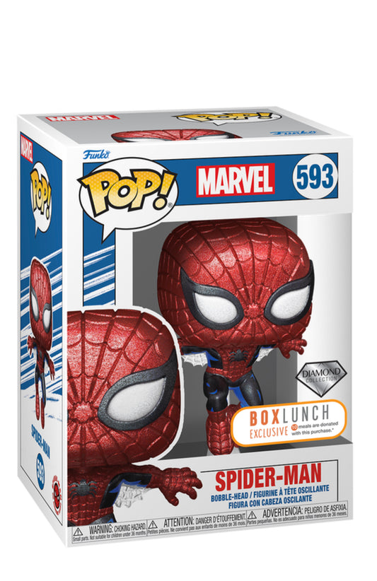 Marvel Spider-Man 80yrs Exclusive Diamond Funko Pop!