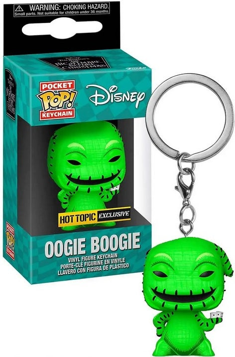 The Nightmare Before Christmas Oogie Boogie Black Light Vinyl Exclusive Funko Pocket Pop Key Chain