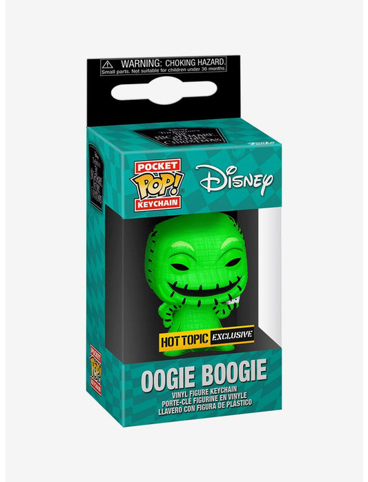 The Nightmare Before Christmas Oogie Boogie Black Light Vinyl Exclusive Funko Pocket Pop Key Chain
